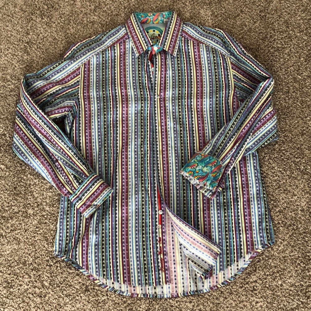 Robert Graham Long Sleeve Shirt Men’s Large EUC